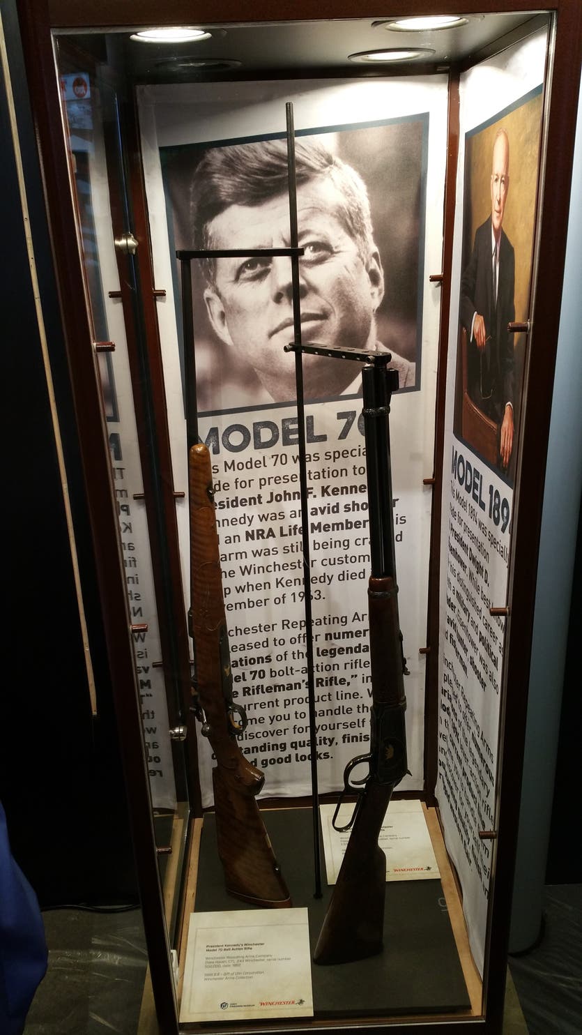 John F. Kennedy Winchester Model 70 and the Dwight D. Eisenhower Winchester Model 1894