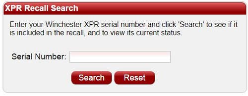 Click for XPR recall serial number status.