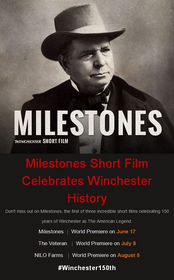 Winchester Short Film Milestones
