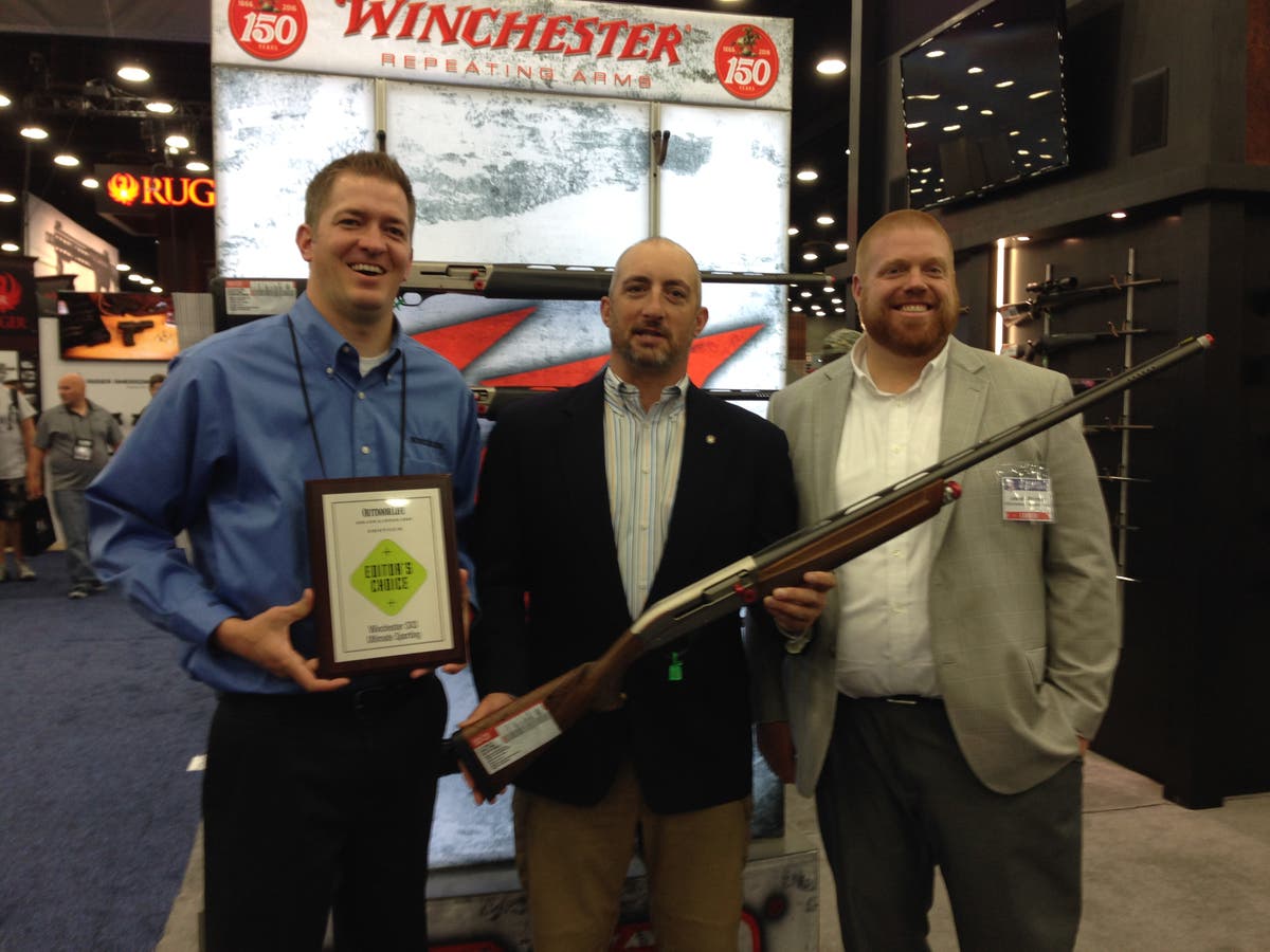 Winchester receiving the Outdoor Life Editors Choice award