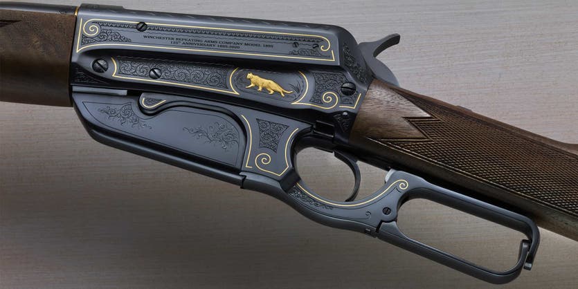 Model 1895 Rifle Cody Firearms Museum Left Side Detail