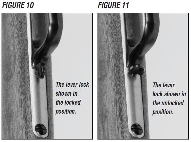 Model 1866 Rifle Lever Lock Figure 10 and 11