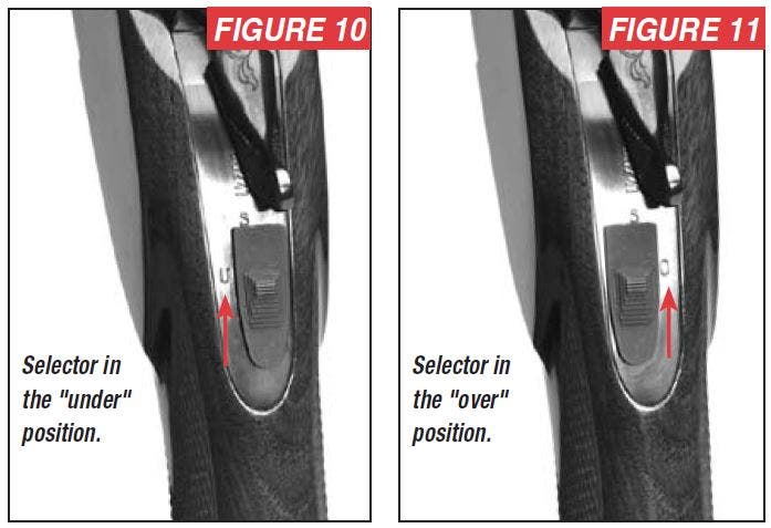 Select Shotgun Over Under Selector Figure 10 and 11