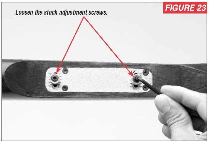 Select Shotgun Stock Adjustment Screw Locations Figure 23