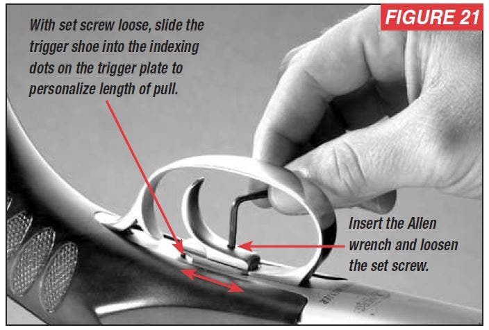 Select Shotgun Trigger Shoe Adjustment Figure 21