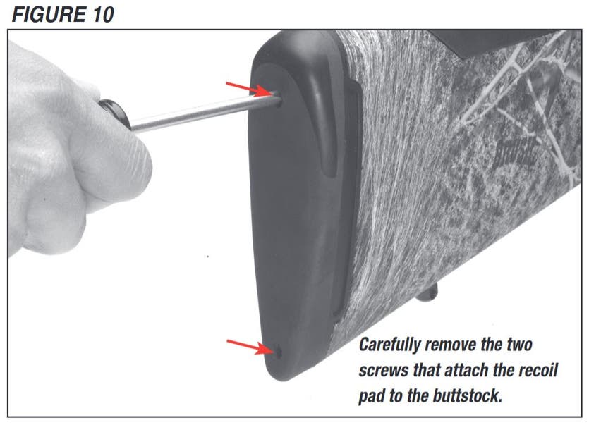 SX-AR Removing Recoil Screws Figure 10