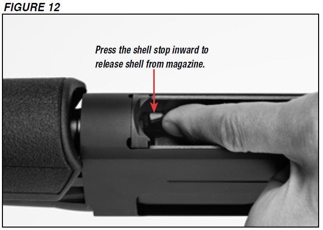 SXP Shotgun Unloading the Magazine Figure 12