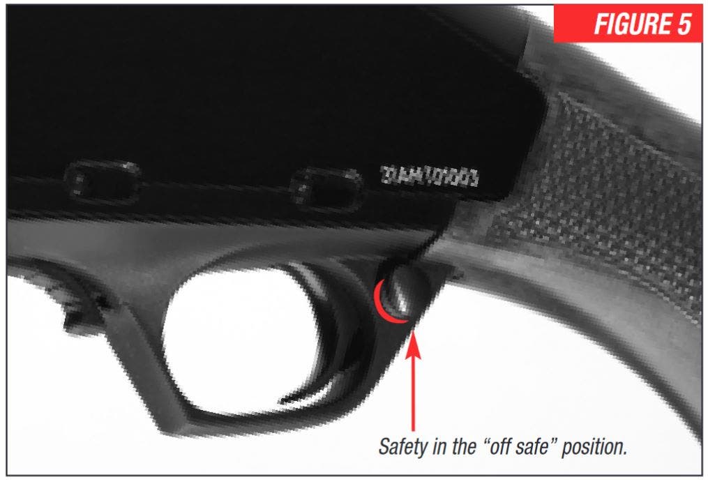 SXR Rifle Safety Off Figure 5