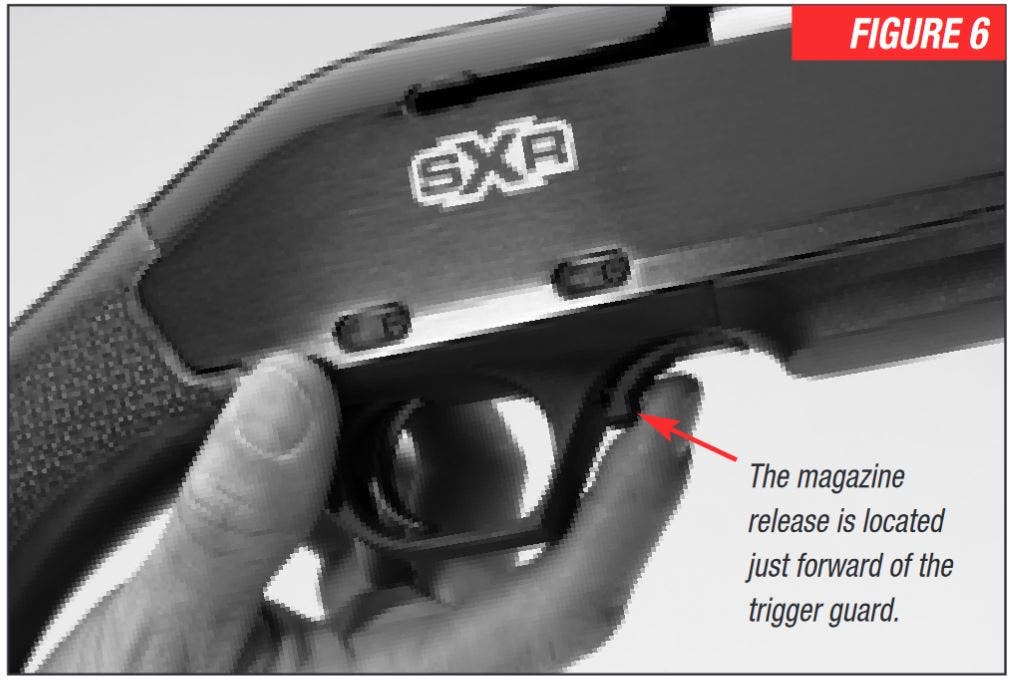 SXR Rifle Magazine Release Figure 6