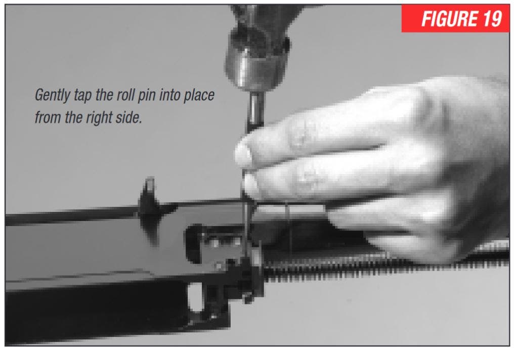 SXR Setting Roll Pin in Place Figure 19