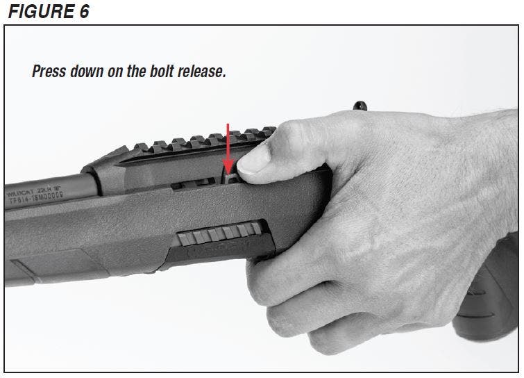 Wildcat Rifle Bolt Release Button Figure 6