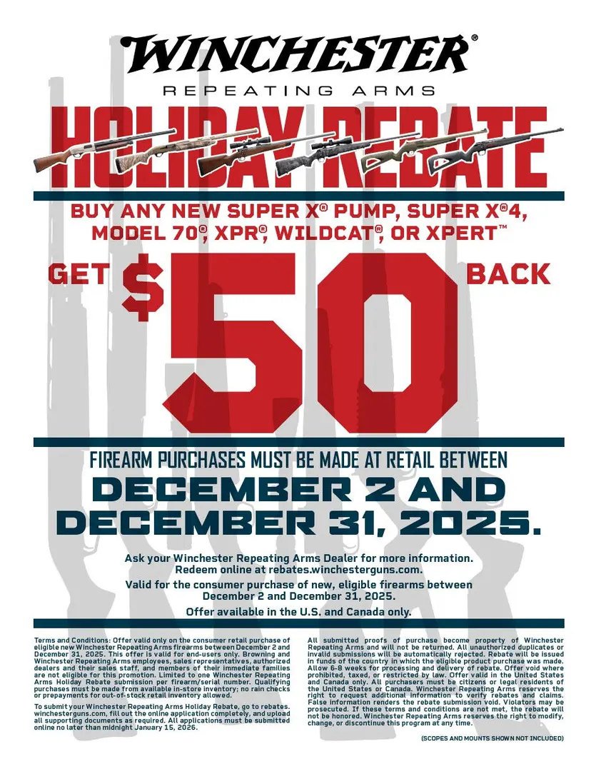 Winchester Holiday Rebate