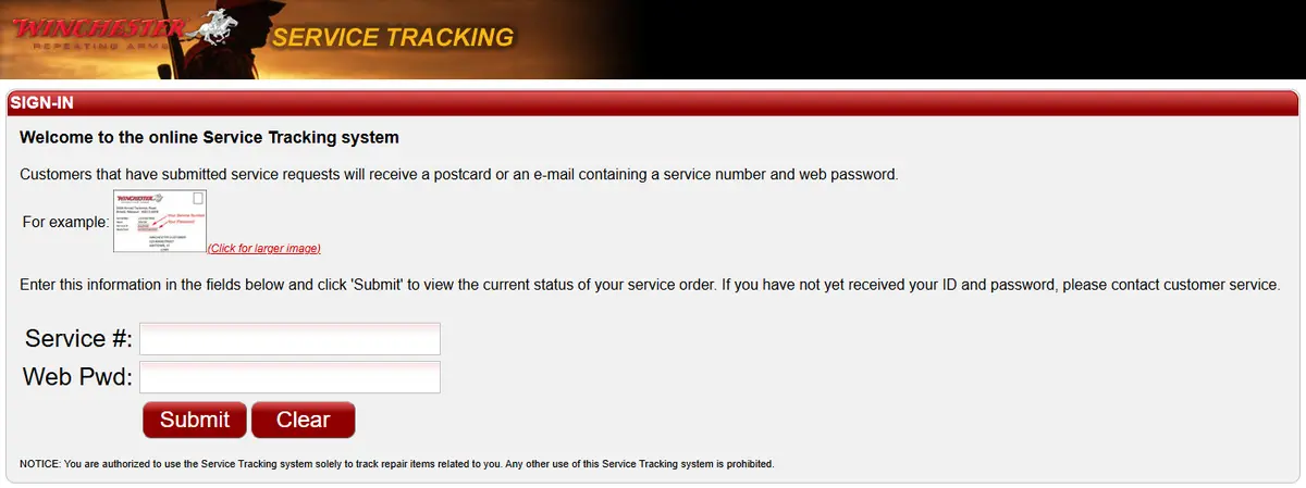 Service Tracking