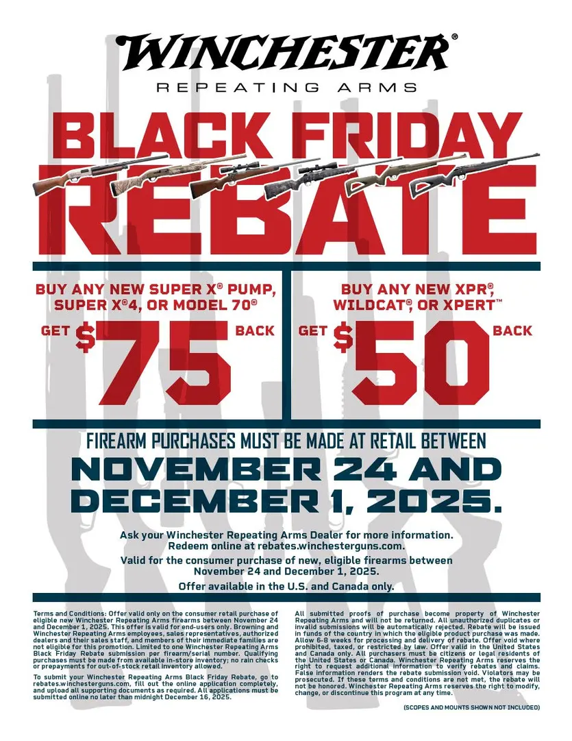 Winchester Black Friday Rebates