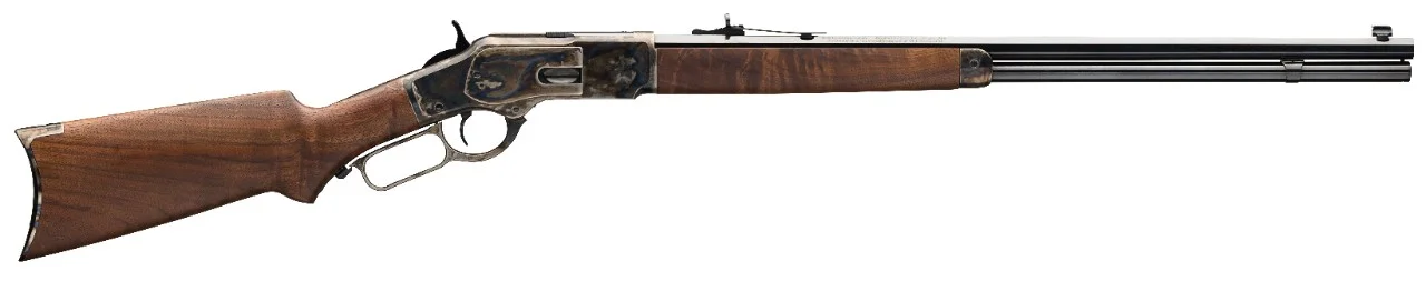 Model 1873 Sporter Octagon Curved Grip Color Case Hardened