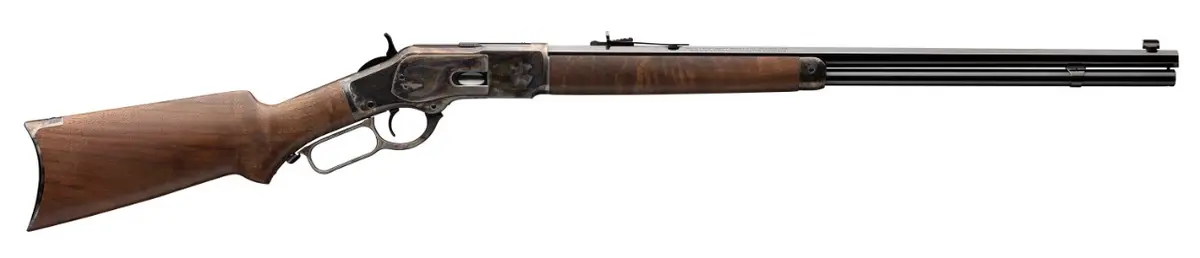 Model 1873 Sporter Octagon Curved Grip Color Case Hardened