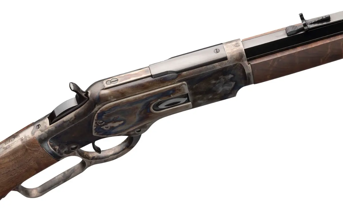 Model 1873 Sporter Octagon Curved Grip Color Case Hardened