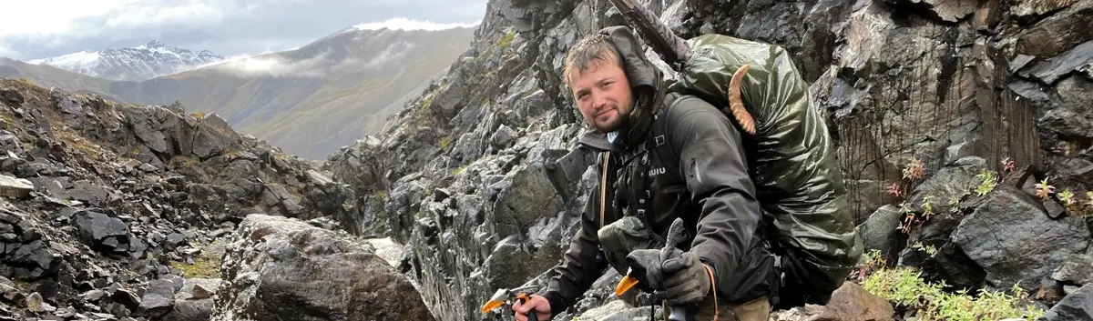 Austin Manelick in the mountains