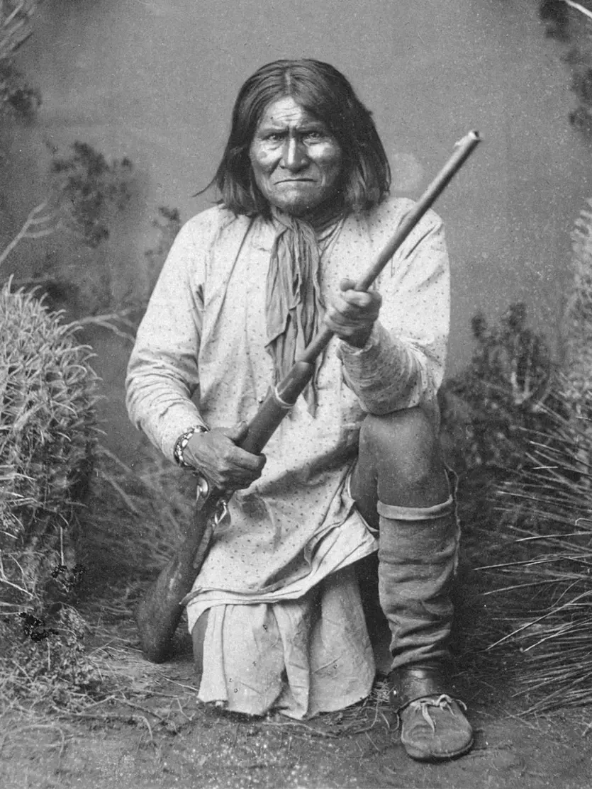 Geronimo with Winchester 1886 Rifle