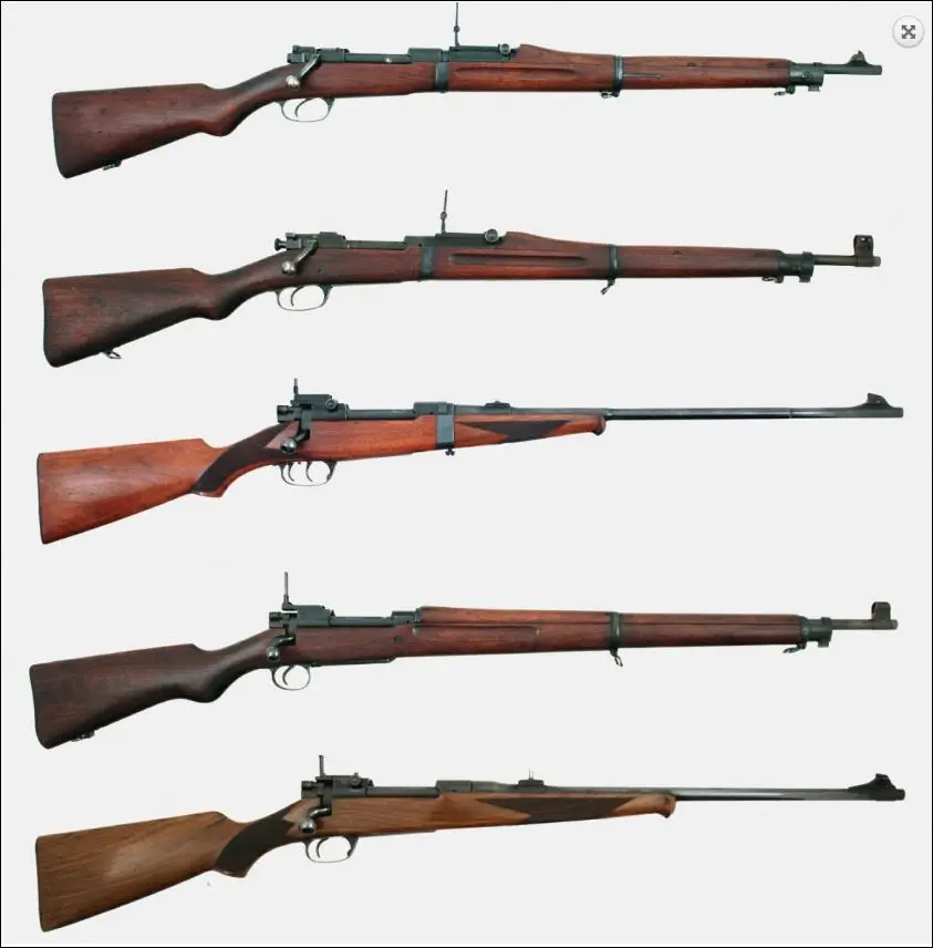 T.C. Johnson's experimental bolt action rifles