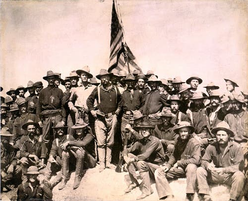 Theodore Roosevelt and the Rough Riders.