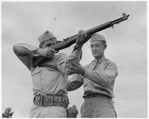 Soldier with M1 Garand