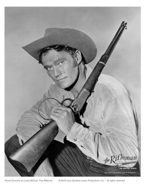 Chuck Connors in the “The Rifleman” with Model 1892