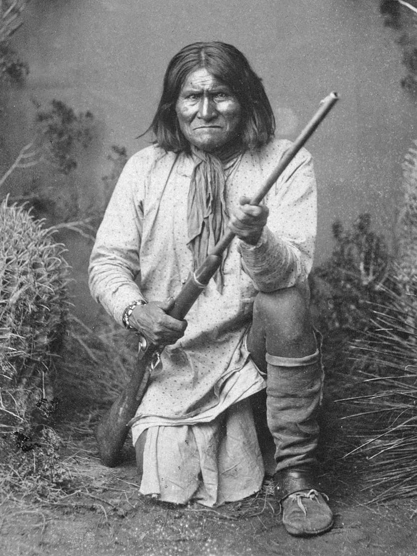 Geronimo with Winchester 1886 Rifle