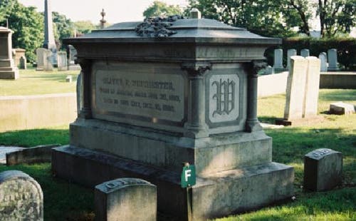 Oliver Fisher Winchester grave marker