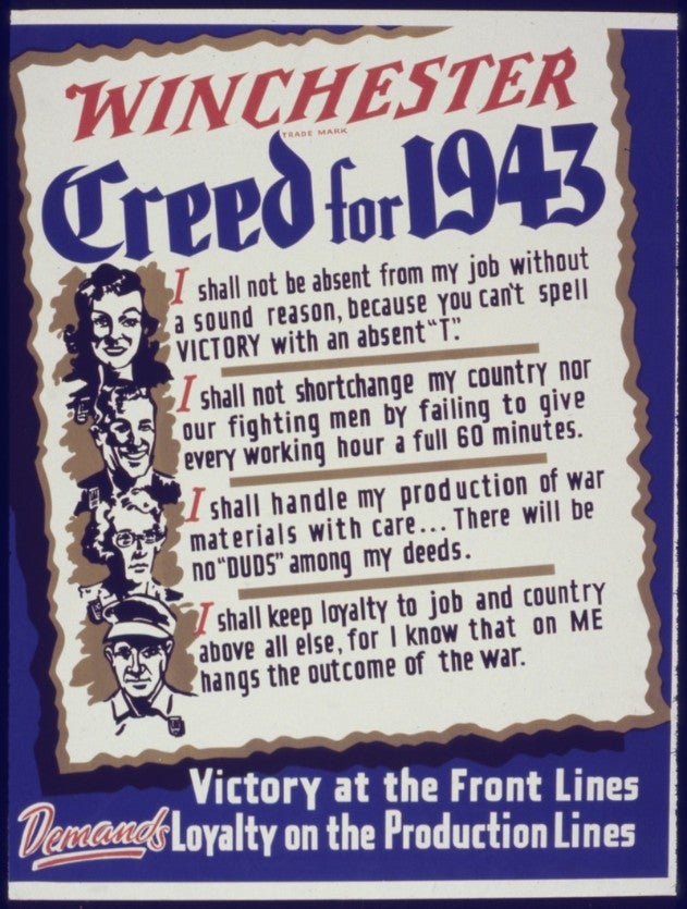 Winchester Creed for 1943