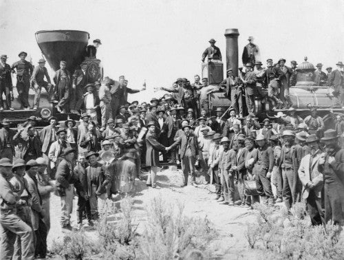 1869 celebration at Promontory, Utah