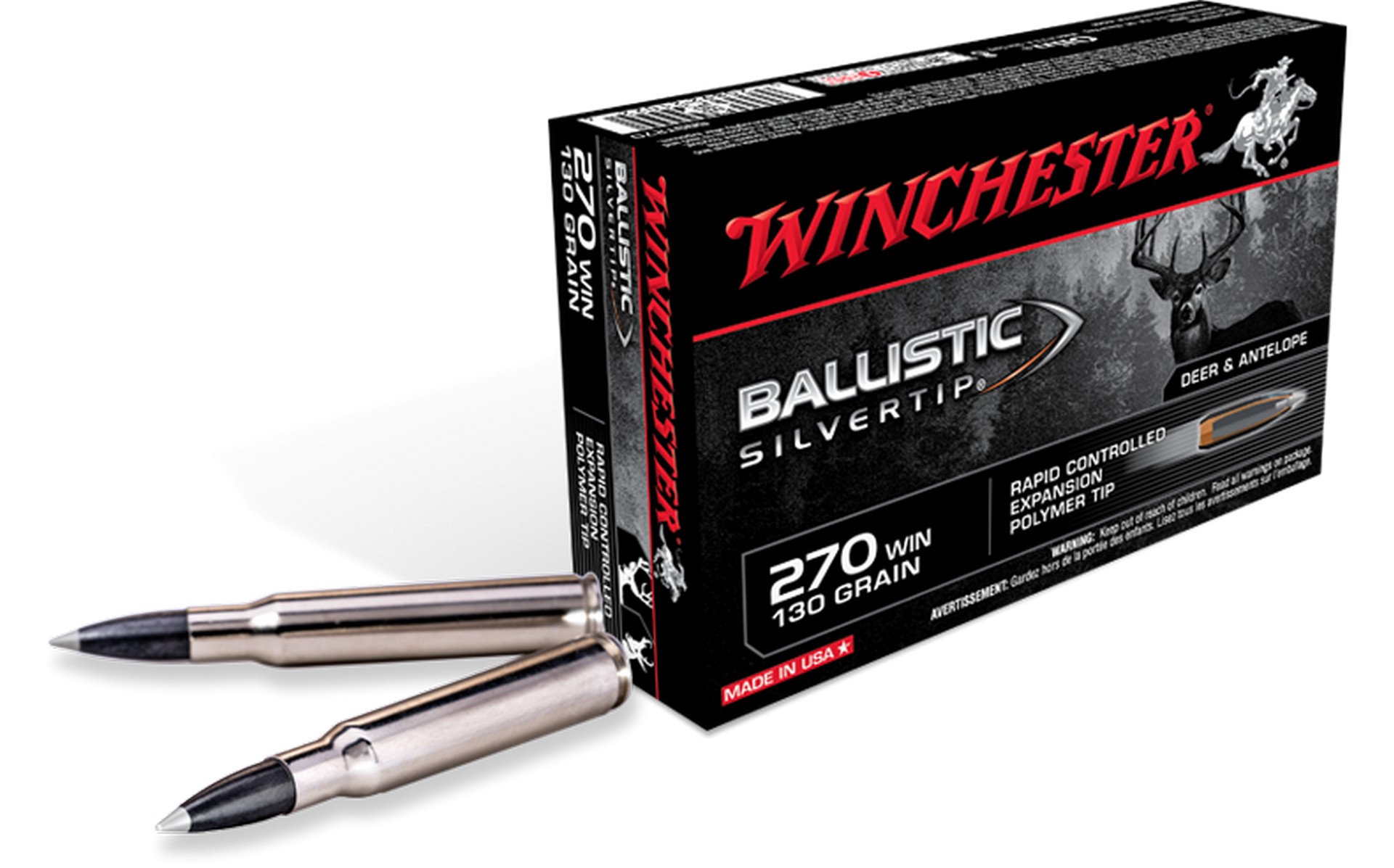 Winchester ammo box ballistic silvertip