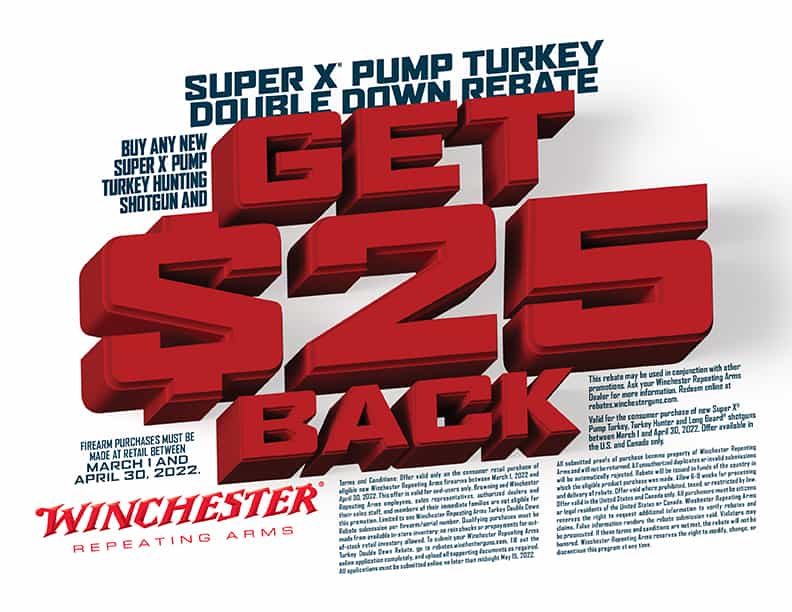 Super X Pump Turkey Double Down Rebate Banner