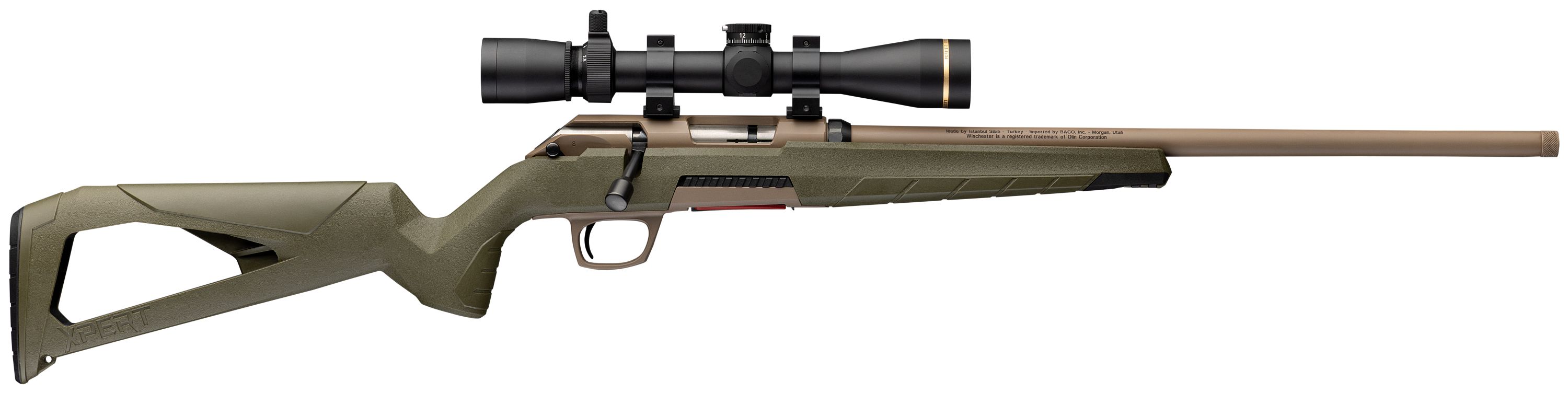 Xpert Suppressor Ready Rimfire Magnum OD Green Flat Dark Earth | Bolt ...