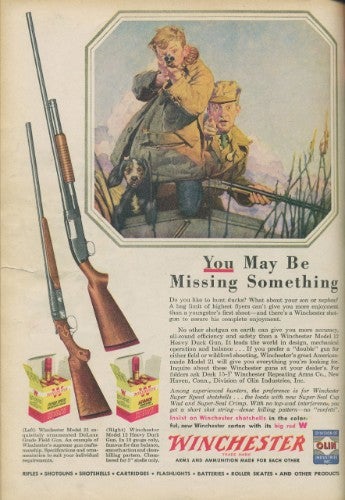Vintage Winchester Ad Missing Something