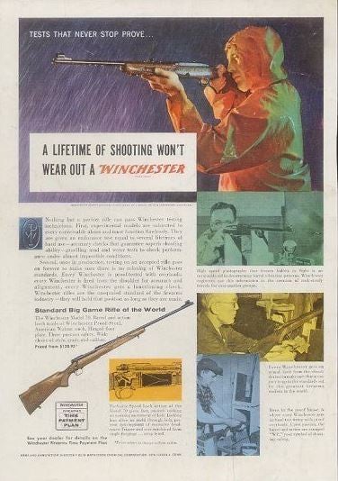 Vintage Winchester Rifle Ad