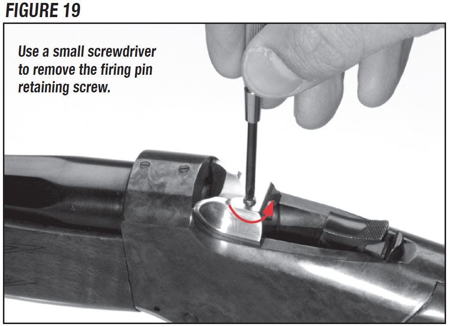 Model 1885 Rifle Firing Pin Retaining Screw Figure 19
