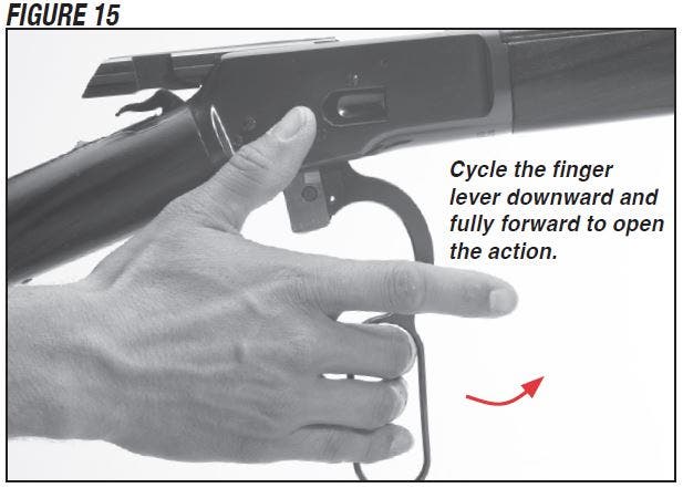 Model 1892 Rifle Cycling the Finger Lever Figure 15