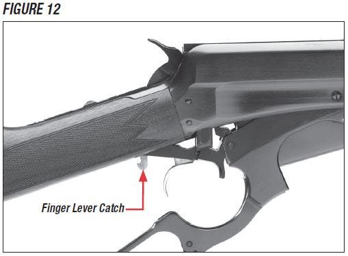 Model 1895 Rifle Finger Lever Catch Figure 12