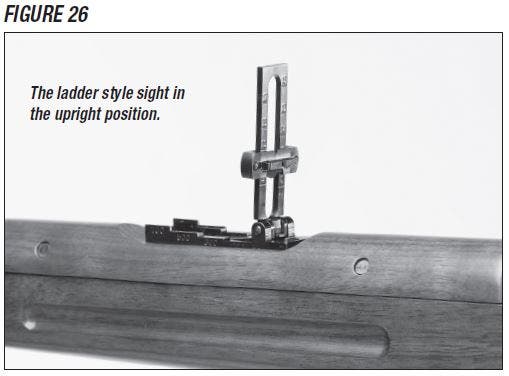Model 1895 Rifle Ladder Sight Upright Position Figure 26
