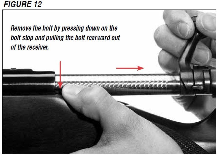 Model 70 Rifle Removing the Bolt Figure 12