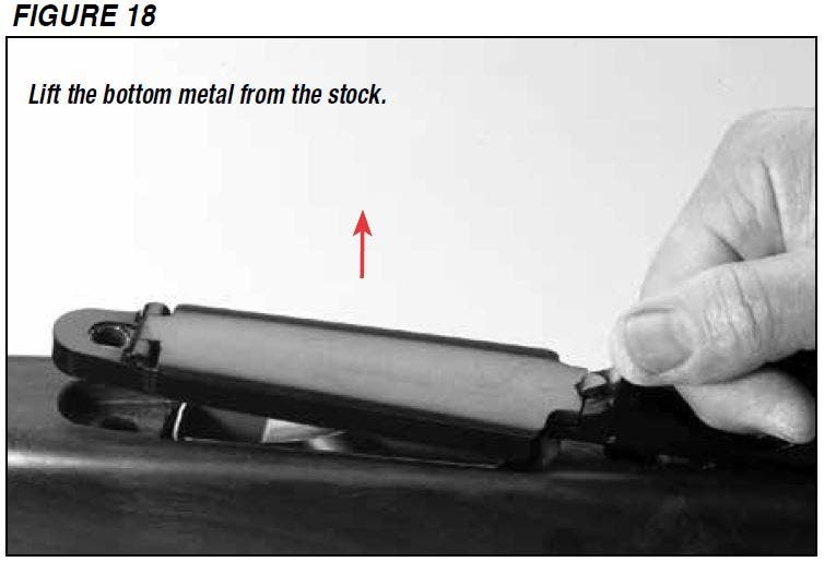Model 70 Rifle Removing the Bottom Metal Figure 18