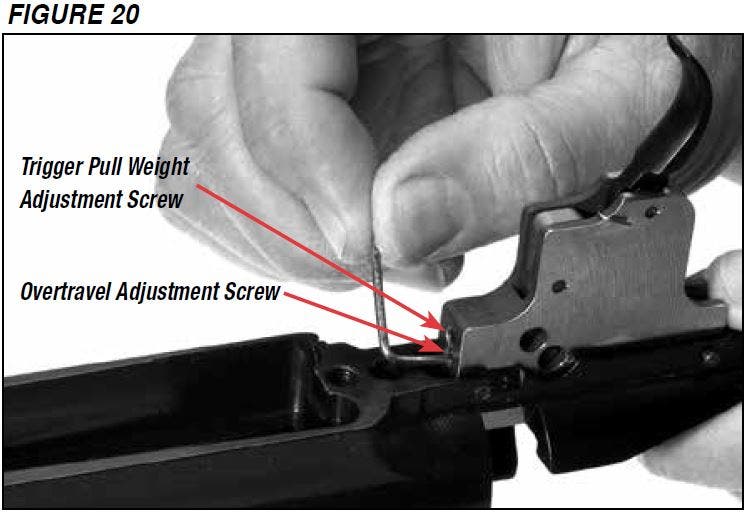 Model 70 Rifle Trigger Adjustment Screw Figure 20