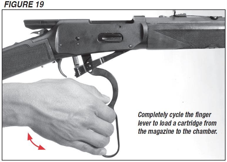 Model 94 Rifle Cycling the Lever Figure 19