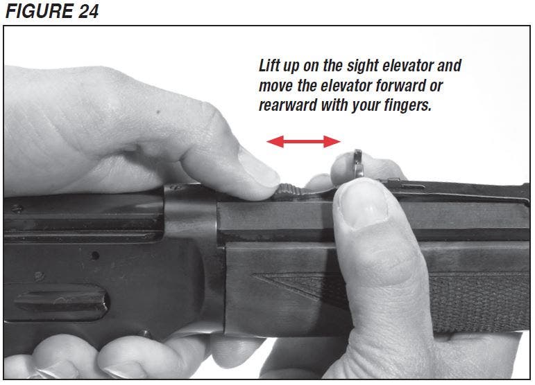 Model 94 Rifle Sight Elevation Adjustment Figure 24