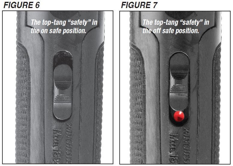 Model 94 Rifle Top-Tang Safety Figure 6 and 7