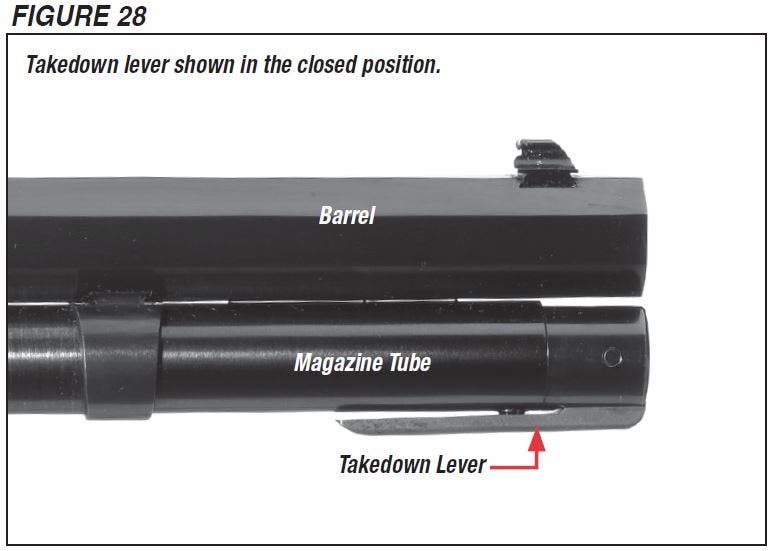 Model 94 Rifle Takedown Lever Figure 28