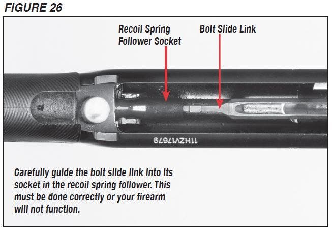 SX4 Shotgun Bolt Slide Link Diagram Figure 26
