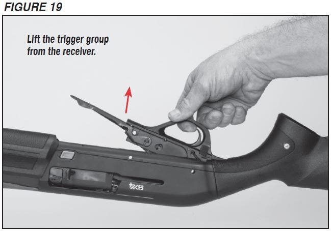 SX4 Shotgun Pulling Trigger Group Out Figure 19