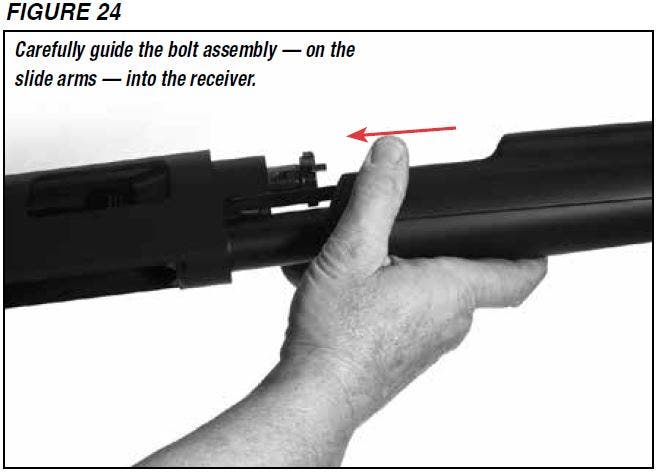 SXP Shotgun Bolt Assembly Installation Figure 24